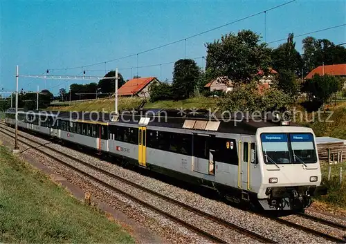 AK / Ansichtskarte 73900882 Eisenbahn_Railway_Chemin_de_Fer SBB Pendelzug Regionalverkehr mit Treibwagen RBDe 4/4 2102 