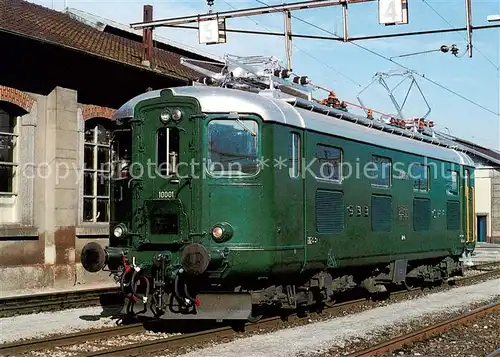AK / Ansichtskarte 73900889 Eisenbahn_Railway_Chemin_de_Fer SBB Lokomotive Re 4/4 I 10001 