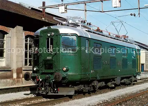 AK / Ansichtskarte  Eisenbahn_Railway_Chemin_de_Fer SBB Lokomotive Re 4/4 I 10001 