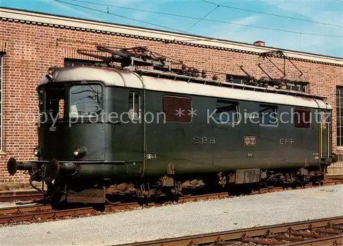 AK / Ansichtskarte 73900890 Eisenbahn_Railway_Chemin_de_Fer SBB lokomotive Re 4/4 I 10027 