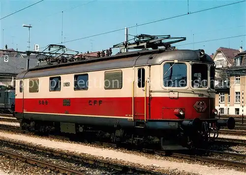 AK / Ansichtskarte 73900891 Eisenbahn_Railway_Chemin_de_Fer SBB Lokomotive Re 4/4 I 10050 