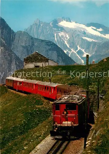 AK / Ansichtskarte  Zahnradbahn_Rack_Railway-- Glacier-Express Furka-Oberalp-Bahn 