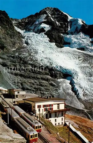 AK / Ansichtskarte  Zahnradbahn_Rack_Railway-- Eigergletscher Moench 