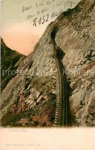 AK / Ansichtskarte  Zahnradbahn_Rack_Railway-- Pilatus-Bahn 