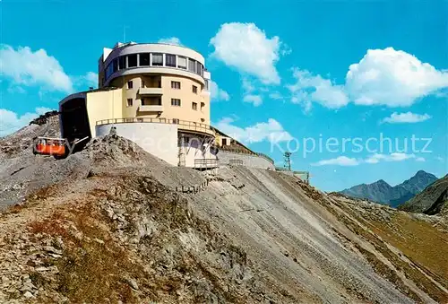 AK / Ansichtskarte  Seilbahn_Cable-Car_Telepherique Davos Berghotel Jakobshorn 