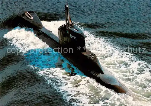 AK / Ansichtskarte  U-Boot_Unterseeboot_Submarine_Sous-Marin Klasse 206 S171-U22 
