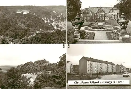 AK / Ansichtskarte  Blankenburg_Harz Ehem Schloss Burgruine Regenstein Kleines Schloss Siedlung Regenstein Blankenburg_Harz