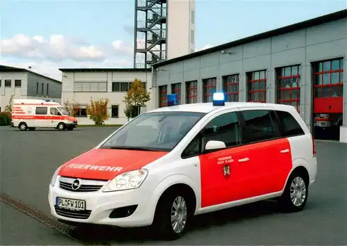 AK / Ansichtskarte  Plauen__Vogtland KDO Opel Zafira der Berufsfeuerwehr Plauen 