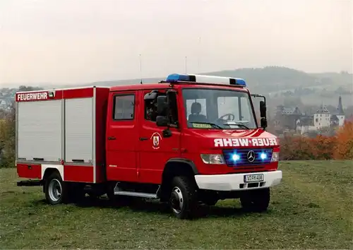 AK / Ansichtskarte 73901027 Mylau TSF W Z Mercedes Benz Magirus Freiwillige Feuerwehr Mylau Mylau