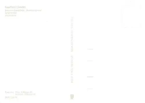 AK / Ansichtskarte  Saalfeld_Saale Konsumgaststaette Kulmberghaus Gnomenbar Jaegerstube Saalfeld_Saale