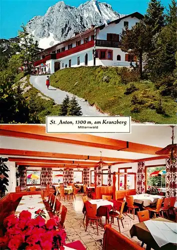 AK / Ansichtskarte  St_Anton_Kranzberg Gasthaus Gastraum St_Anton_Kranzberg