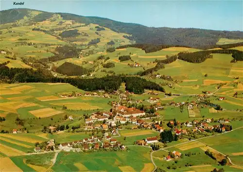 AK / Ansichtskarte  St_Peter_Schwarzwald Fliegeraufnahme mit Kandel St_Peter_Schwarzwald