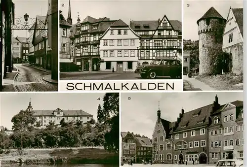 AK / Ansichtskarte  Schmalkalden Am Altmarkt Alter Stadtturm Schloss Wilhelmsburg Rathaus Schmalkalden