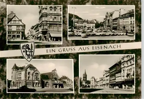 AK / Ansichtskarte  Eisenach Karlstrasse Markt Bahnhof Platz der DSF mit Nikolaitor und Nikolaikirche 