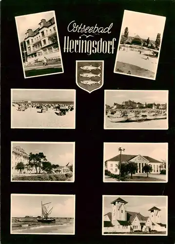 AK / Ansichtskarte  Heringsdorf__Ostseebad_Usedom Strandhotels Strandpartien 