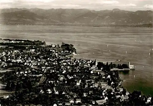 AK / Ansichtskarte  Langenargen_Bodensee Fliegeraufnahme Langenargen Bodensee