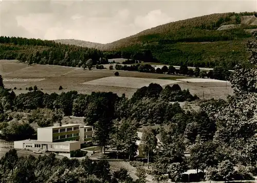 AK / Ansichtskarte  Gersfeld_Rhoen Rhoenschule Panorama Gersfeld Rhoen