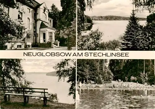 AK / Ansichtskarte 73901123 Neuglobsow_Stechlin Ferienheim Partien am Stechlinsee Strand 