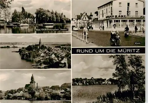 AK / Ansichtskarte  Roebel_Mueritz FDGB Erholungsheim Seestern Panorama Waren Restaurant Mirow Roebel Mueritz