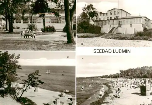 AK / Ansichtskarte  Lubmin_Ostseebad Heim Adolf Diesterweg Hotel Am Meer Strandpartien Lubmin_Ostseebad