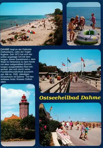 AK / Ansichtskarte  Dahme__Ostseebad_Holstein Strandpartien Seebruecke Leuchtturm Promenade 