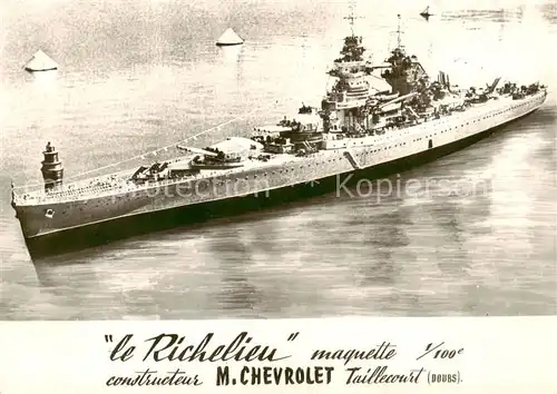 AK / Ansichtskarte  Marine le Richelien M. Chevrolet 