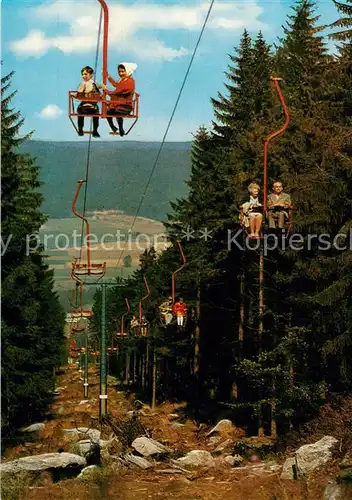 AK / Ansichtskarte 73901222 Sessellift_Chairlift_Telesiege Ochsenkopf Fichtelgebirge 