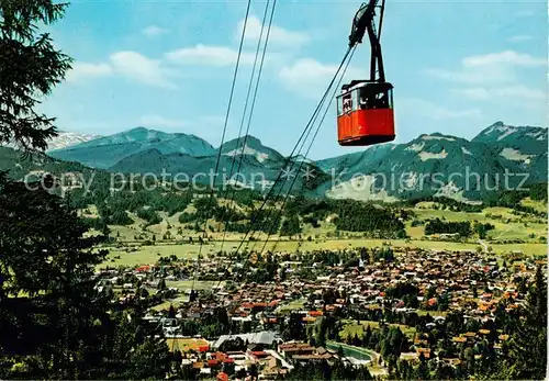 AK / Ansichtskarte  Seilbahn_Cable-Car_Telepherique Oberstdorf Allgoeu 