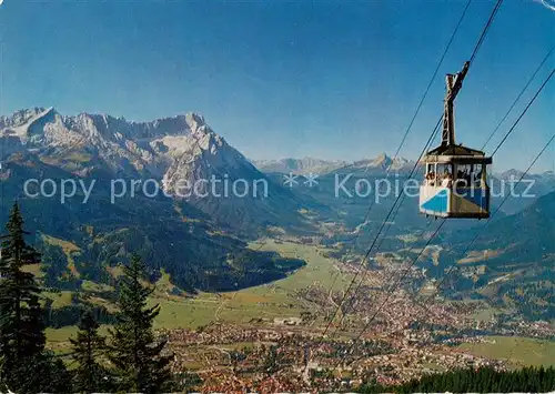 AK / Ansichtskarte  Seilbahn_Cable-Car_Telepherique Wankbahn Garmisch Partenkirchen  