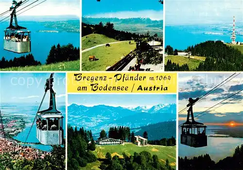 AK / Ansichtskarte 73901232 Seilbahn_Cable-Car_Telepherique Bregenz Pfaender Bodensee  