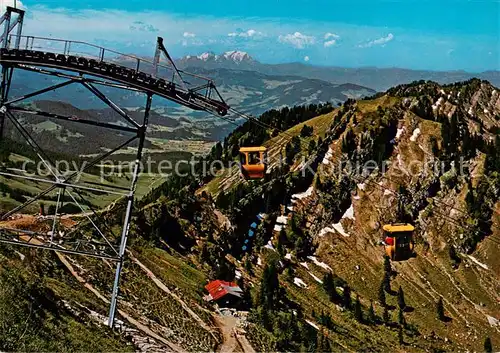 AK / Ansichtskarte 73901234 Seilbahn_Cable-Car_Telepherique Hochgratbahn Oberstaufen-Steibis Allgaeu 