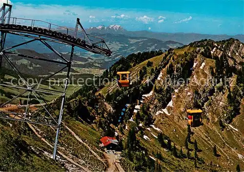 AK / Ansichtskarte  Seilbahn_Cable-Car_Telepherique Hochgratbahn Oberstaufen-Steibis Allgaeu 