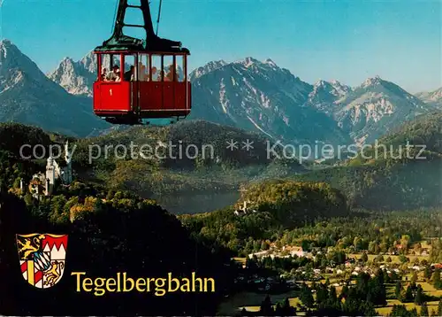 AK / Ansichtskarte  Seilbahn_Cable-Car_Telepherique Tegelbergbahn 