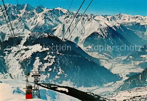 AK / Ansichtskarte  Seilbahn_Cable-Car_Telepherique Attlas I Verbier Massif Trient  