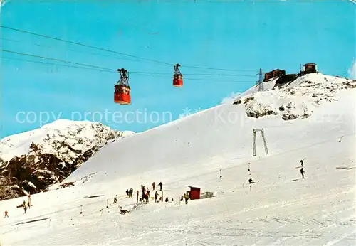 AK / Ansichtskarte  Seilbahn_Cable-Car_Telepherique Passo Stelvio  