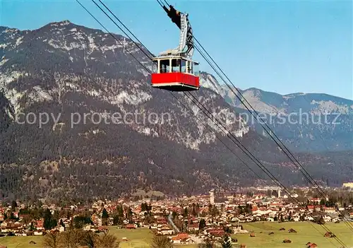 AK / Ansichtskarte  Seilbahn_Cable-Car_Telepherique Garmisch-Partenkirchen 