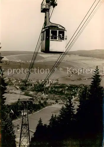 AK / Ansichtskarte 73901271 Seilbahn_Cable-Car_Telepherique Oberwiesenthal Erzgebirge 