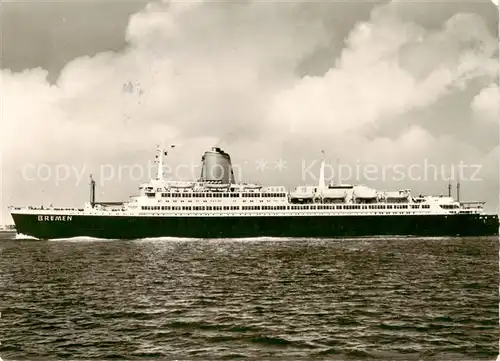 AK / Ansichtskarte  Dampfer_Oceanliner T.S. BREMEN  