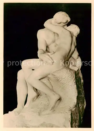 AK / Ansichtskarte 73901304 Skulpturen Die Meister Nr. 735 Auguste Ridin Der Kuss 