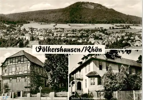 AK / Ansichtskarte  Voelkershausen_Willmars Panorama Rat der Gemeinde Schloss Voelkershausen Voelkershausen Willmars