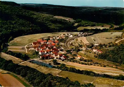 AK / Ansichtskarte  Morlesau_Hammelburg_Unterfranken Hotel Pension Noeth Fliegeraufnahme 