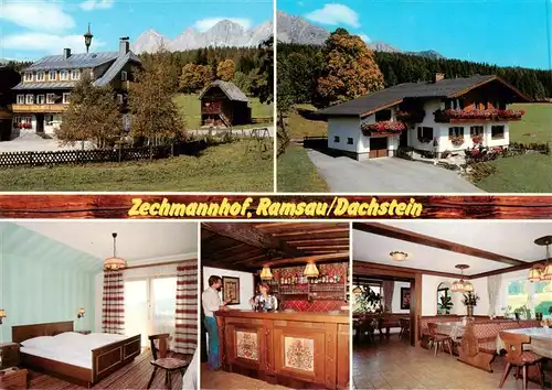 AK / Ansichtskarte  Ramsau_am_Dachstein_Schladming_Obersteiermark_AT Zechmannhof Gaestezimmer Bar Gaststube 