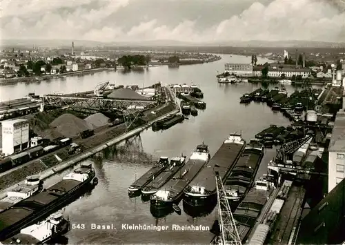 AK / Ansichtskarte  Basel_BS Kleinhueninger Rheinhafen Basel_BS