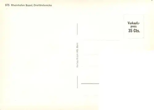AK / Ansichtskarte  Basel_BS Rheinhafen Dreilaenderecke Basel_BS