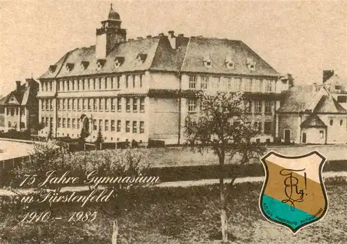 AK / Ansichtskarte  Fuerstenfeld 75 Jahre Gymnasium Wappen Fuerstenfeld