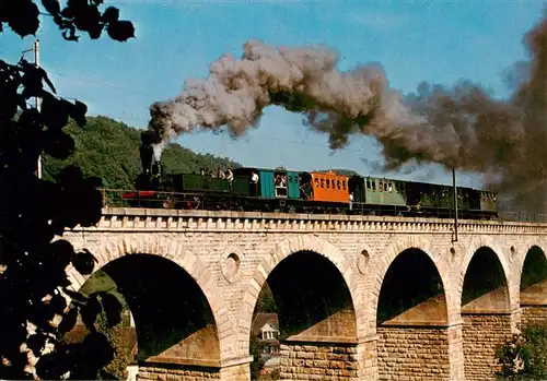 AK / Ansichtskarte  Ruemlingen Lokomotive Ec 2/5 Nr. 28 Baujahr 1858 Original Dampfzug von ca. 1860 Viadukt Ruemlingen