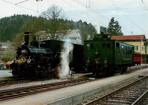 AK / Ansichtskarte  Bauma_ZH Ehemalige UeBB-Triebfahrzeuge Dampflokomotive Lok Ed 3/3 Nr. 401 Baujahr 1901 