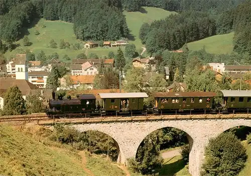 AK / Ansichtskarte  Bauma_ZH Dampfbahn-Verein Zuercher Oberland Lokomotive Ed 3/4 2 Baujahr 1903 Viadukt 