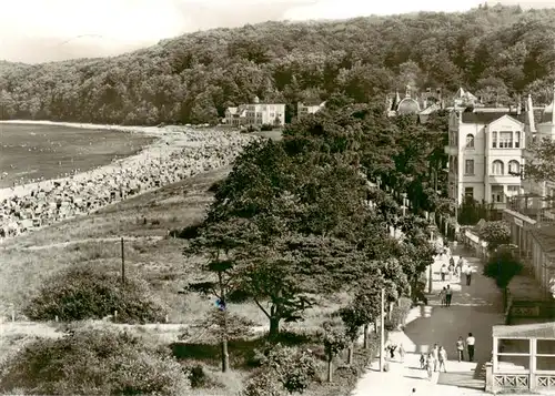 AK / Ansichtskarte  Binz_Ruegen Panorama Blick auf den Strand Binz_Ruegen