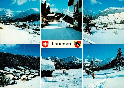 AK / Ansichtskarte  Lauenen_BE Wintersportplatz Berner Alpen 